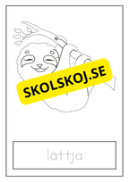 Djur - Skrivövning
