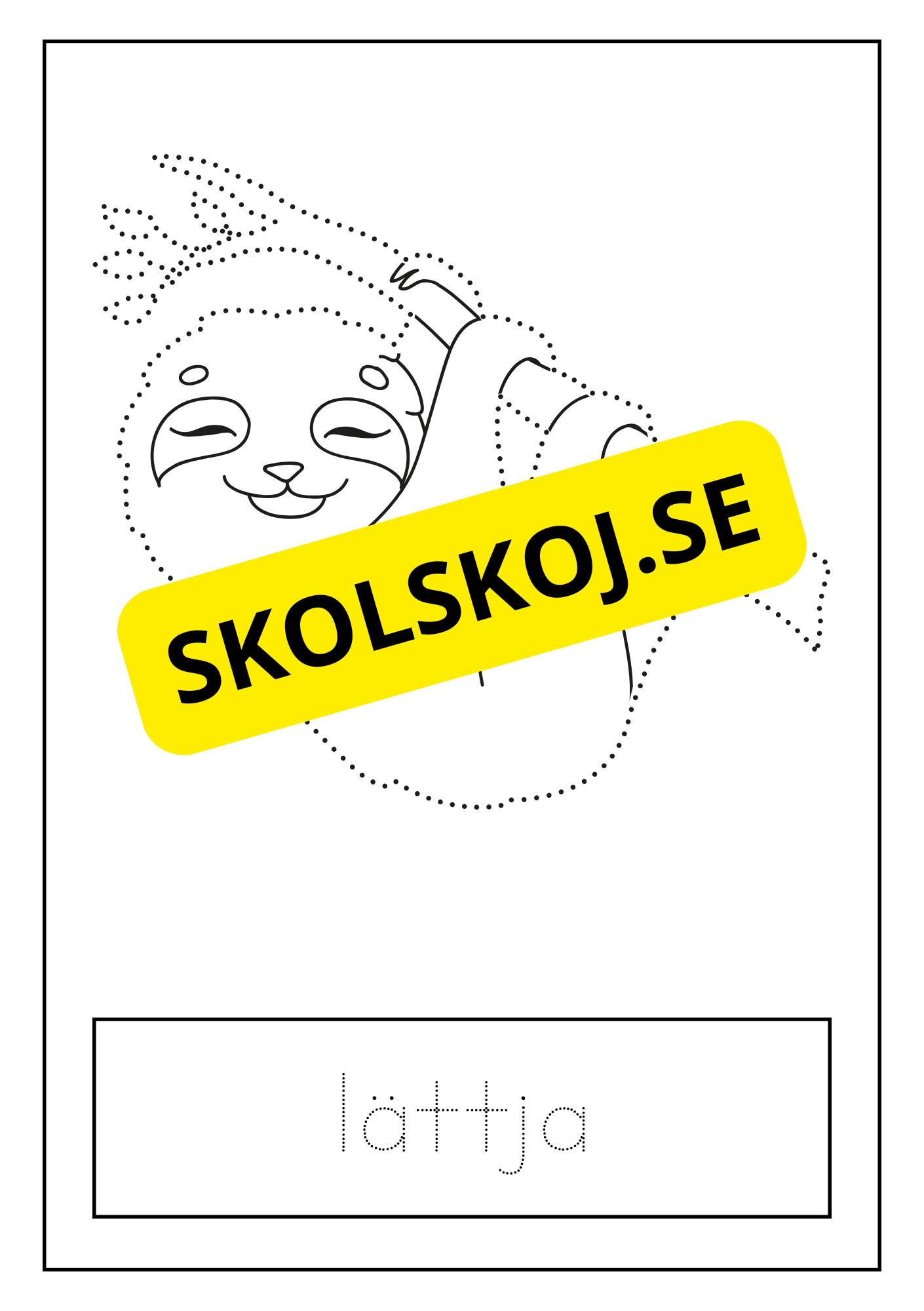 Djur - Skrivövning