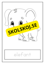 Djur - Skrivövning