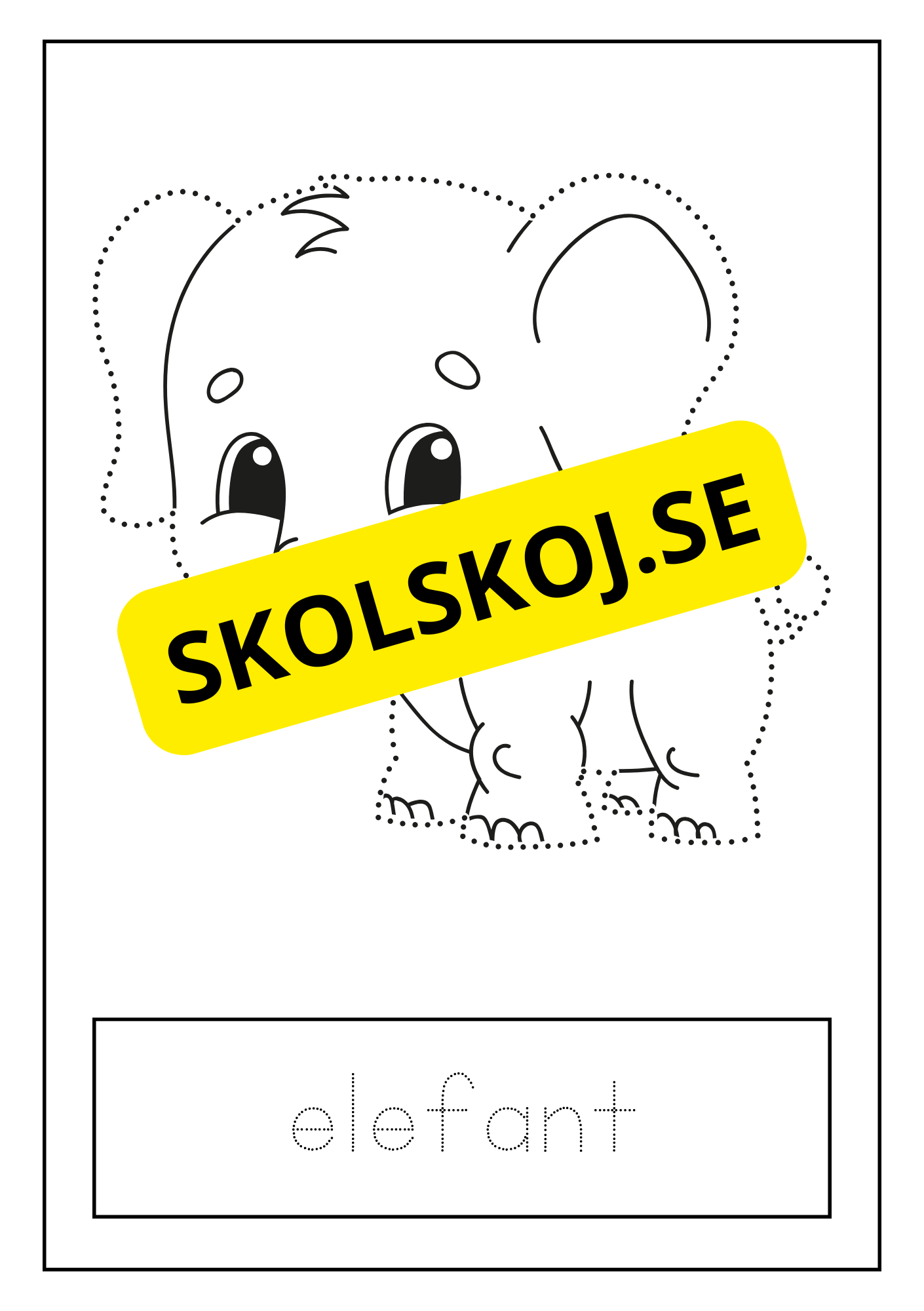 Djur - Skrivövning