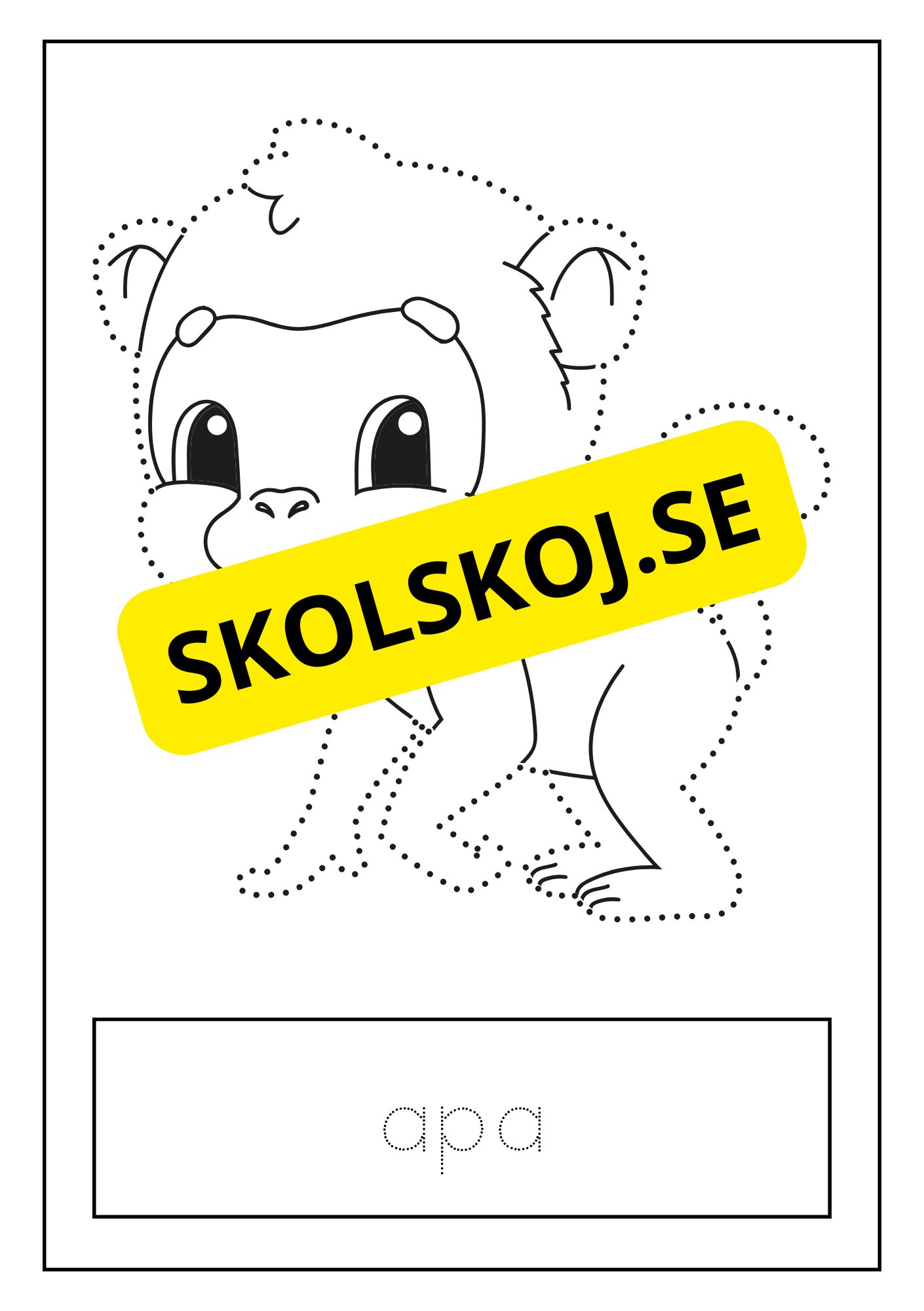 Djur - Skrivövning