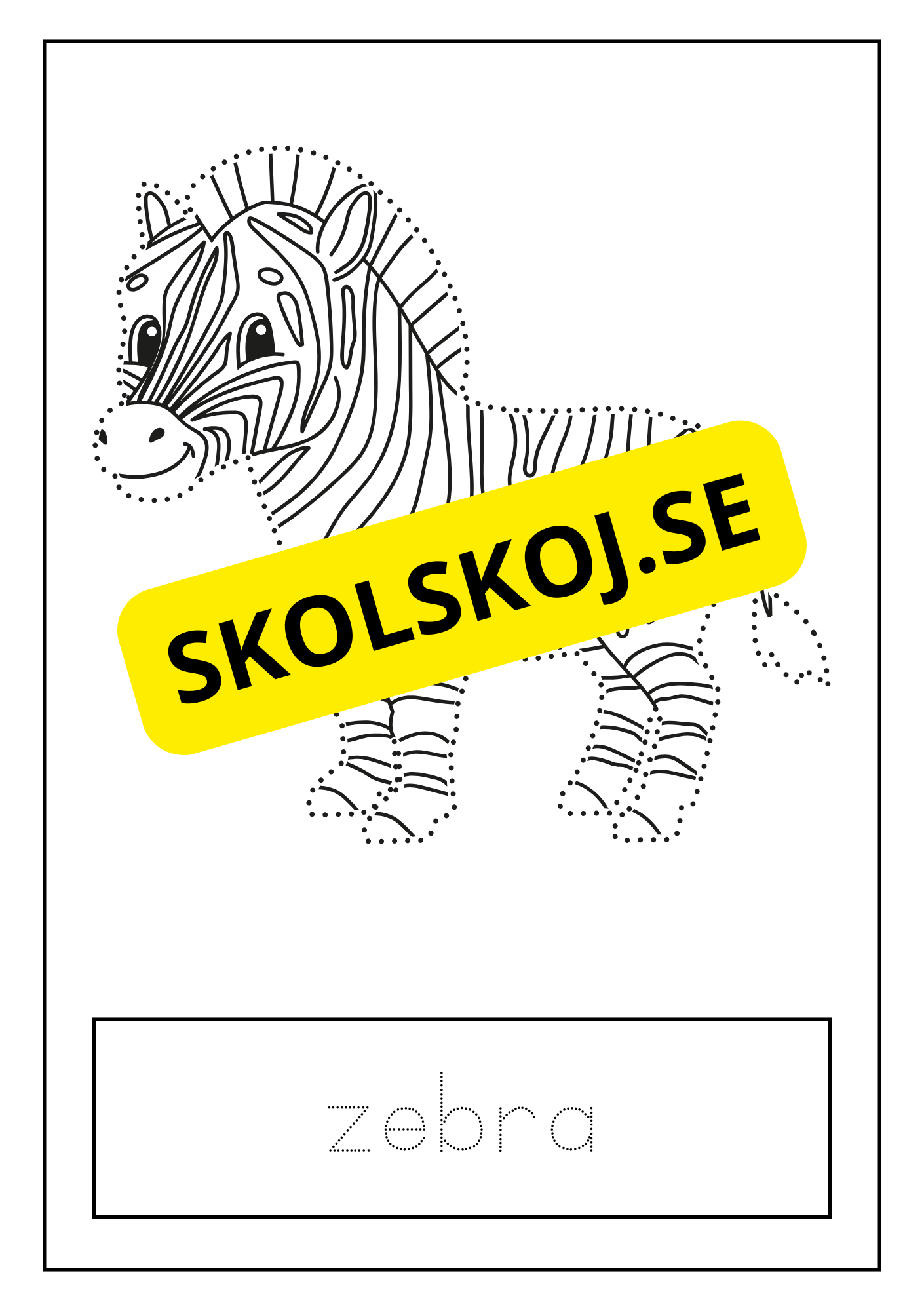 Djur - Skrivövning
