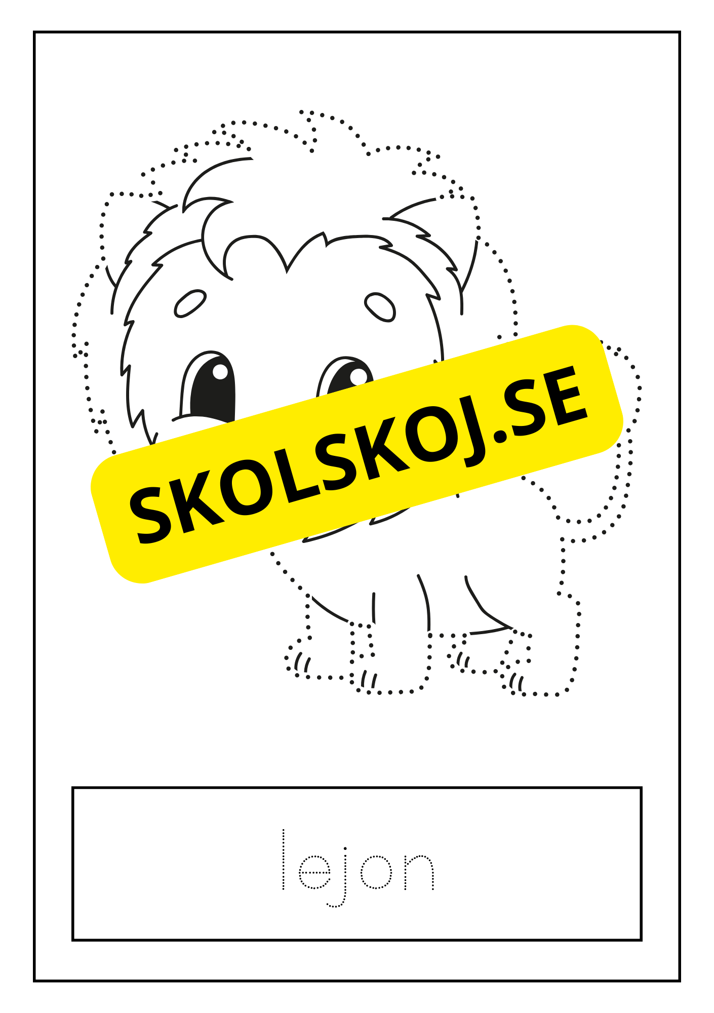Djur - Skrivövning