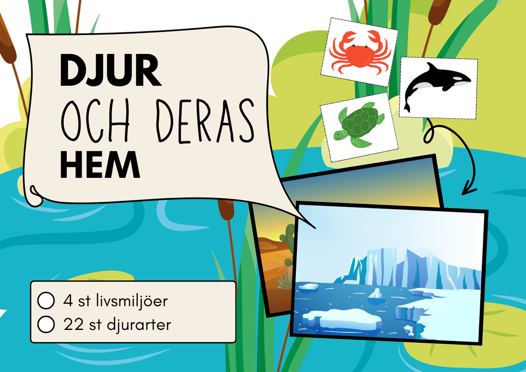Djuren och deras hem - Pedagogiskt spel