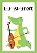 Djurinstrument - Spåra och färglägg