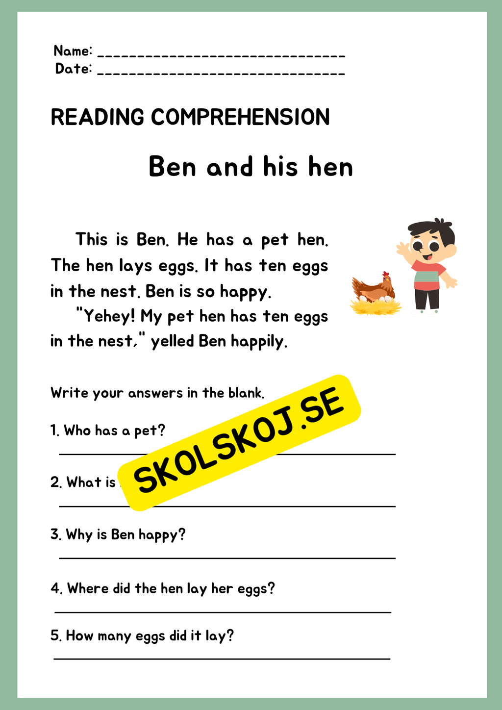 Easy reading - Enkel läsförståelse