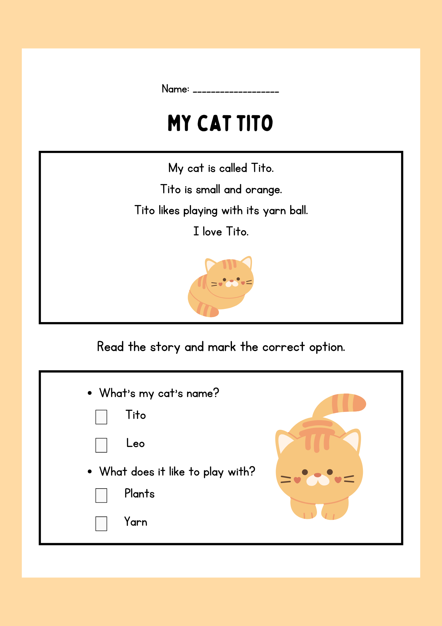 Easy reading - My pet