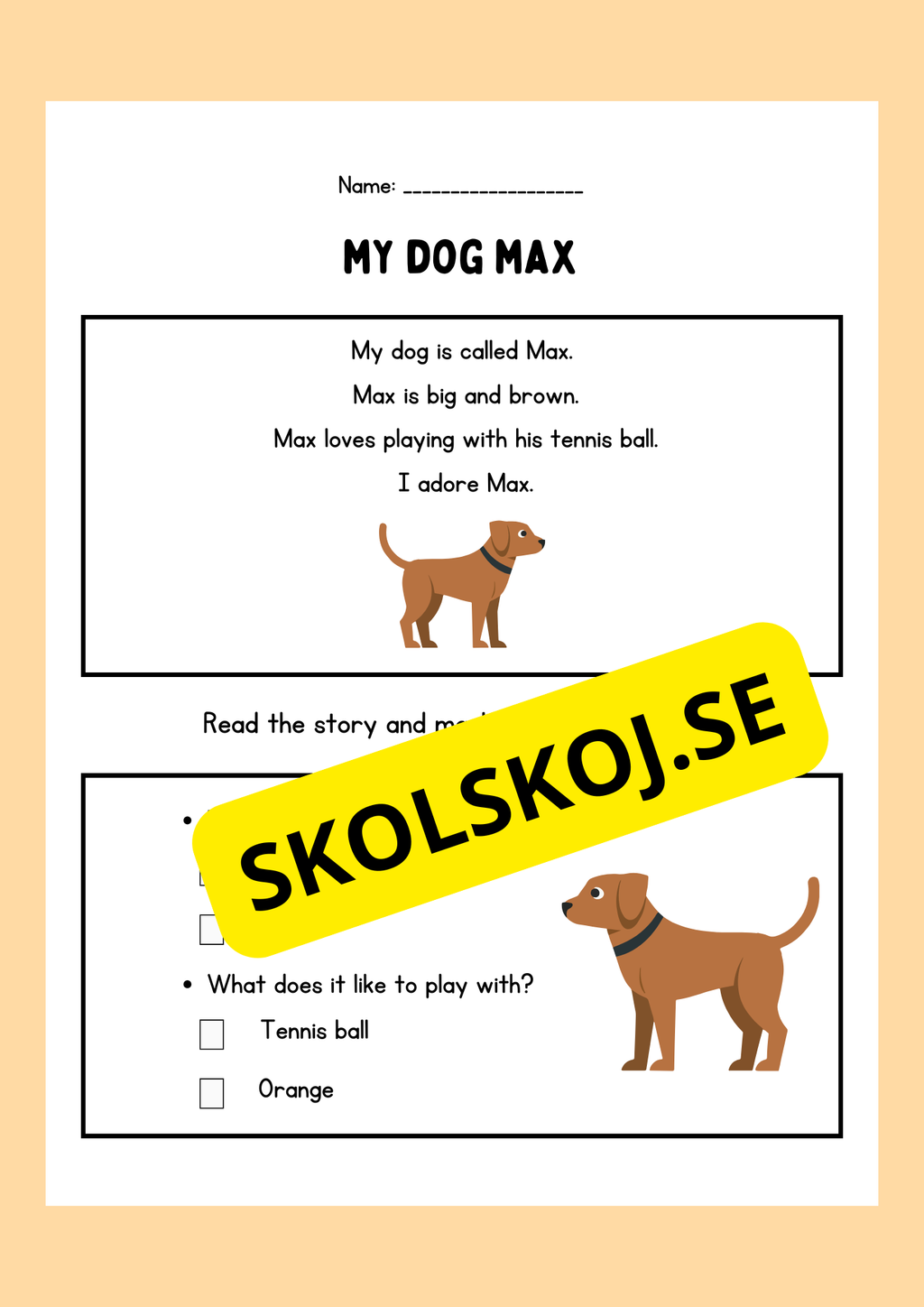Easy reading - My pet