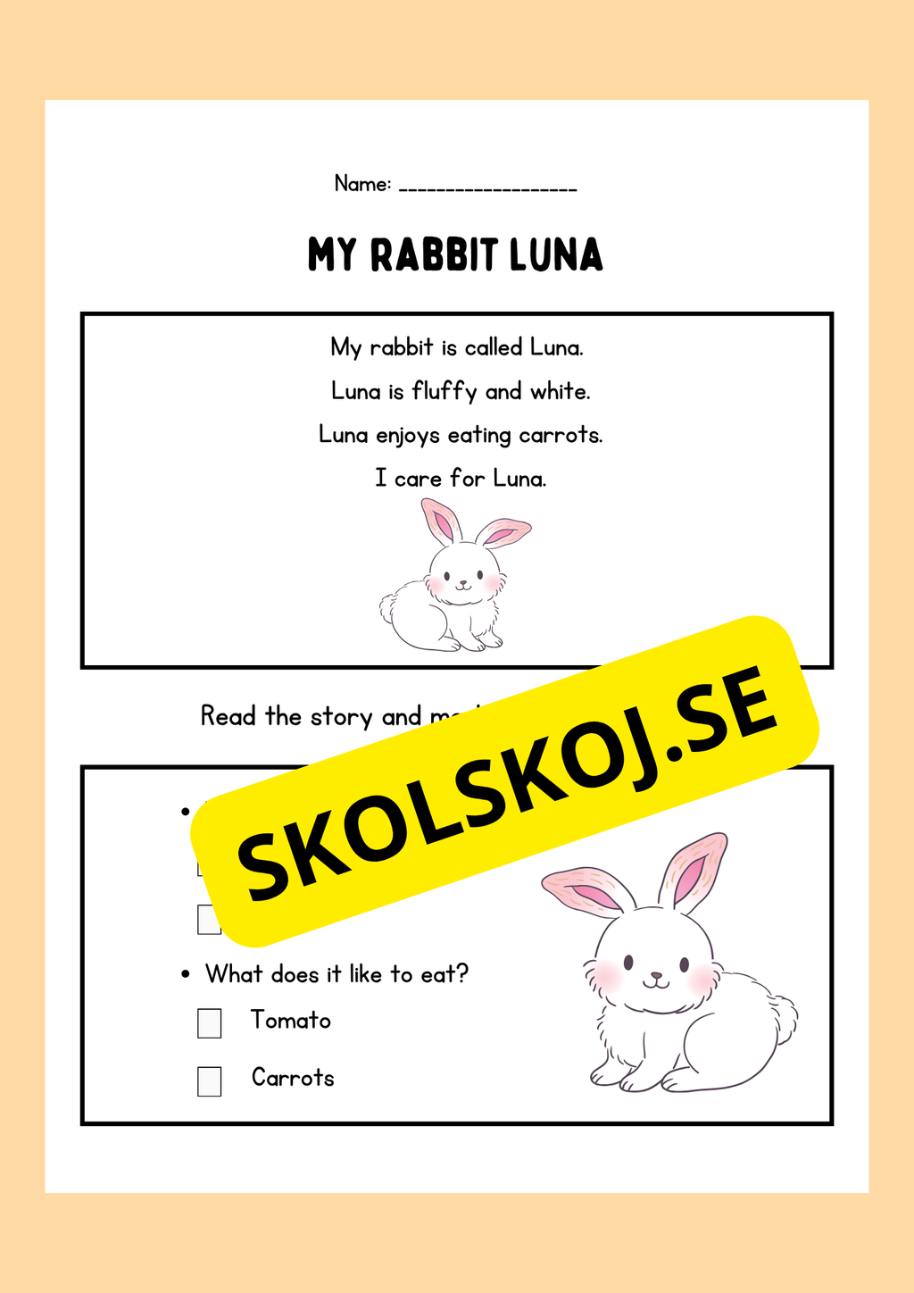 Easy reading - My pet
