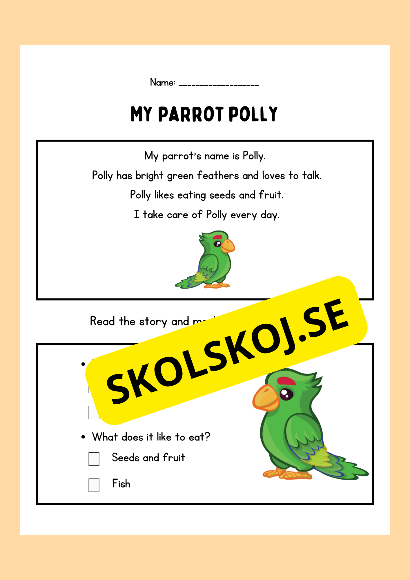 Easy reading - My pet