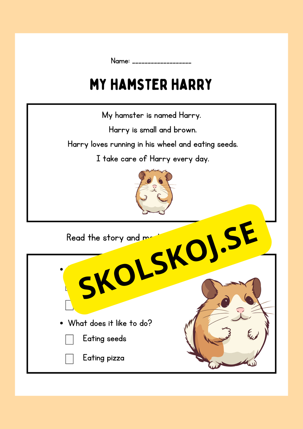 Easy reading - My pet