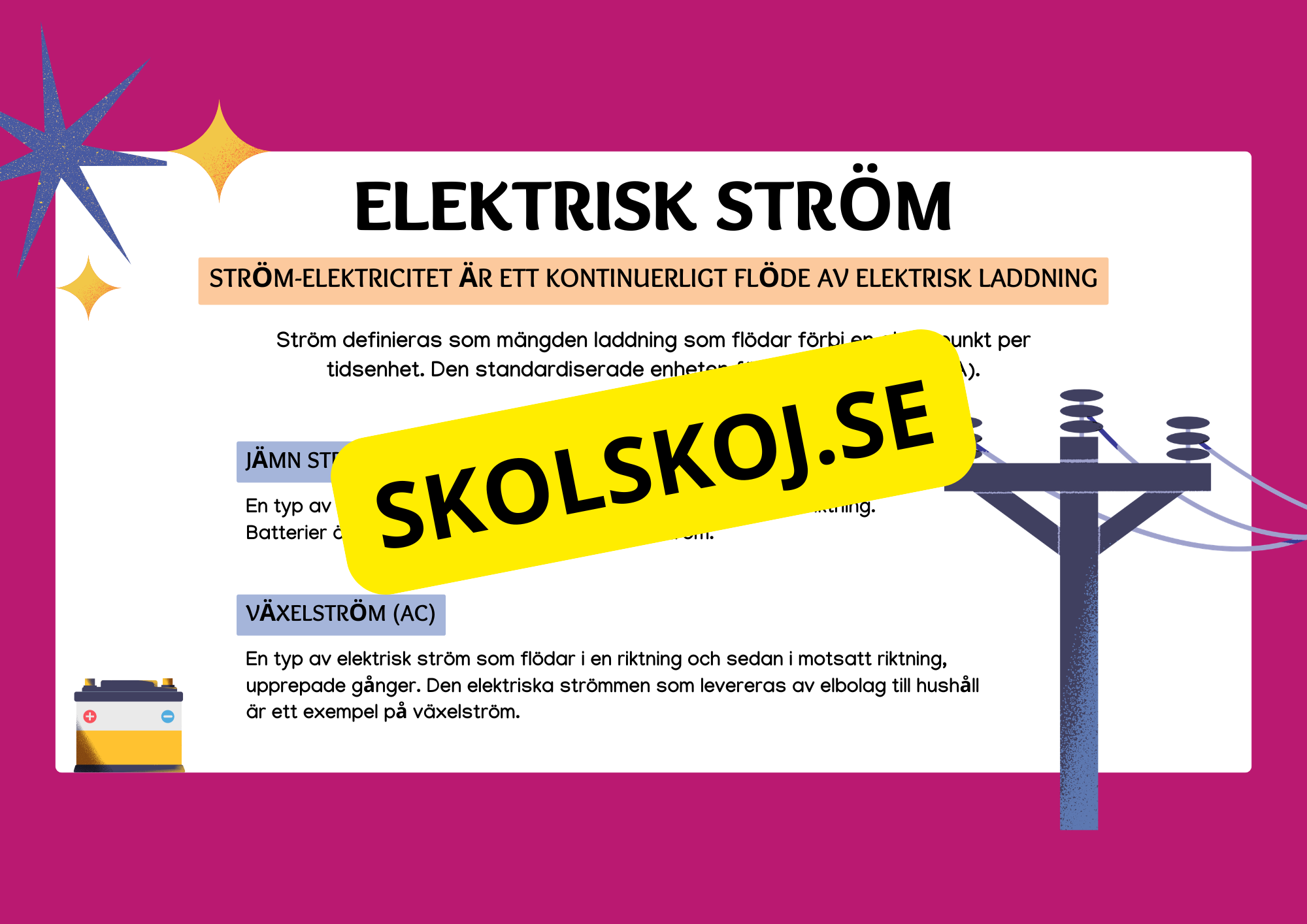 Eektricitet och magnetism - Häfte