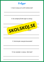 Energi - Olika former och källor