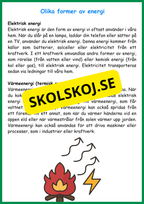 Energi - Olika former och källor