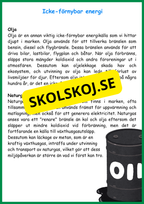 Energi - Olika former och källor