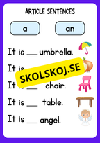 Engelska - Article sentences