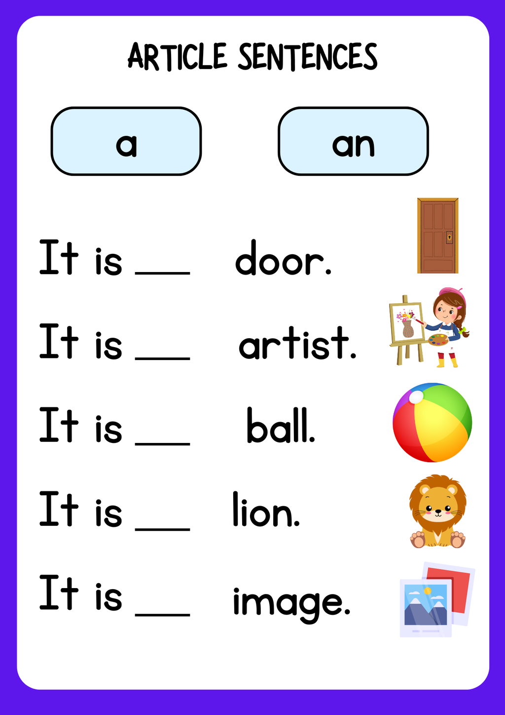 Engelska - Article sentences