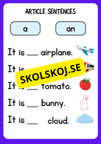Engelska - Article sentences