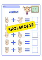 Enkel addition - Förskoleklass - Åk 2