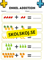 Enkel addition - Fsk - åk 2