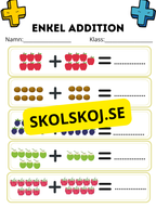 Enkel addition - Fsk - åk 2