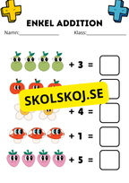 Enkel addition - Fsk - åk 2