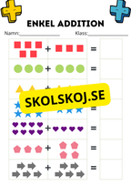 Enkel addition - Fsk - åk 2