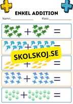 Enkel addition - Fsk - åk 2
