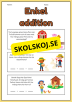 Enkel addition och subtraktion - Häfte
