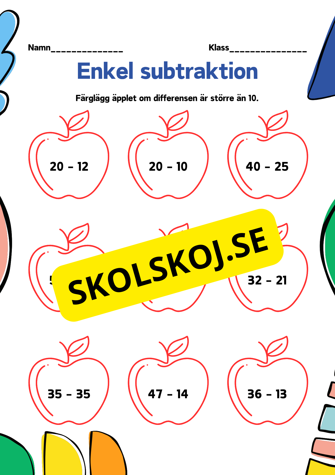 Enkel addition och subtraktion