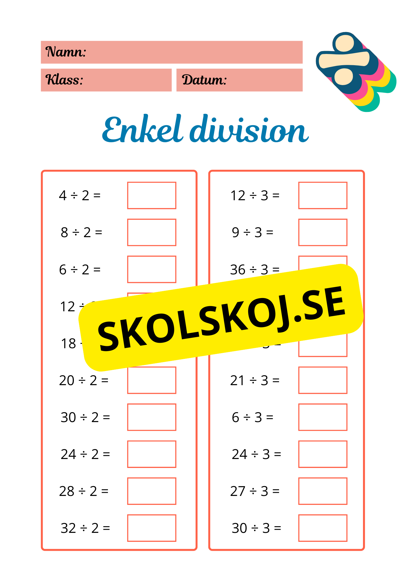 Enkel division