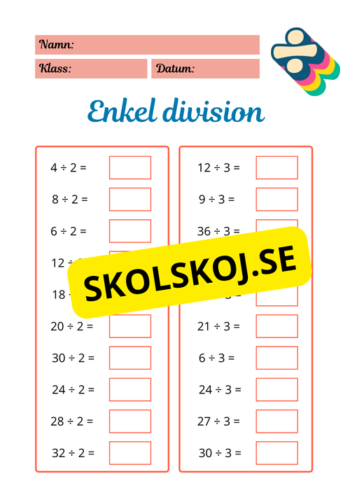 Enkel division