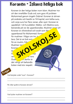 Enkel läsförståelse - Islam - Åk 4 - 6