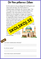 Enkel läsförståelse - Islam - Åk 4 - 6