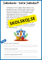 Enkel läsförståelse - Judendomen - Åk 4 - 6
