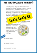Enkel läsförståelse - Judendomen - Åk 4 - 6