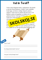 Enkel läsförståelse - Judendomen - Åk 4 - 6