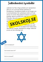 Enkel läsförståelse - Judendomen - Åk 4 - 6