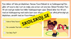 Enkel läsförståelse och frågor