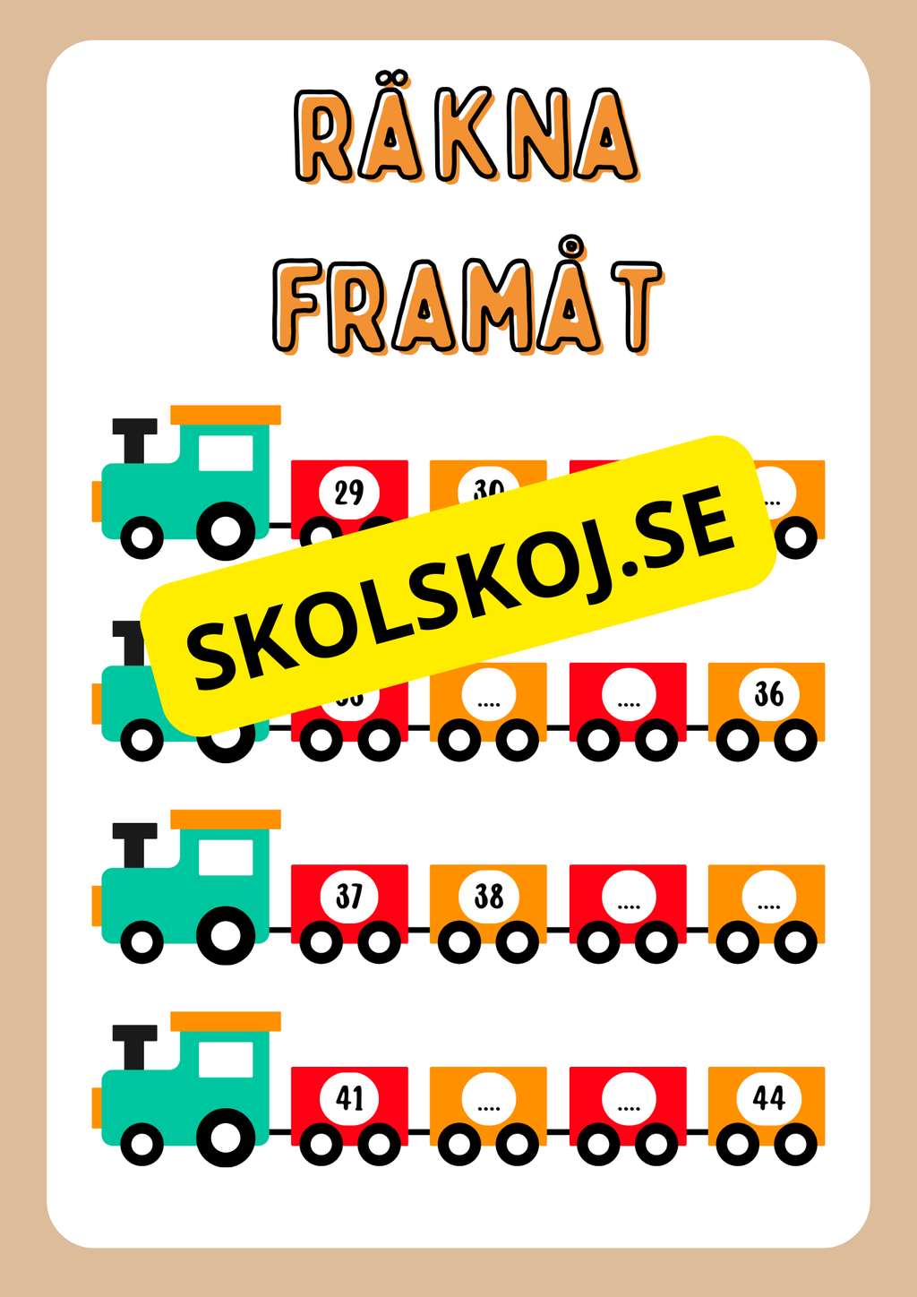 Enkel matematik - Blandade uppgifter - Häfte