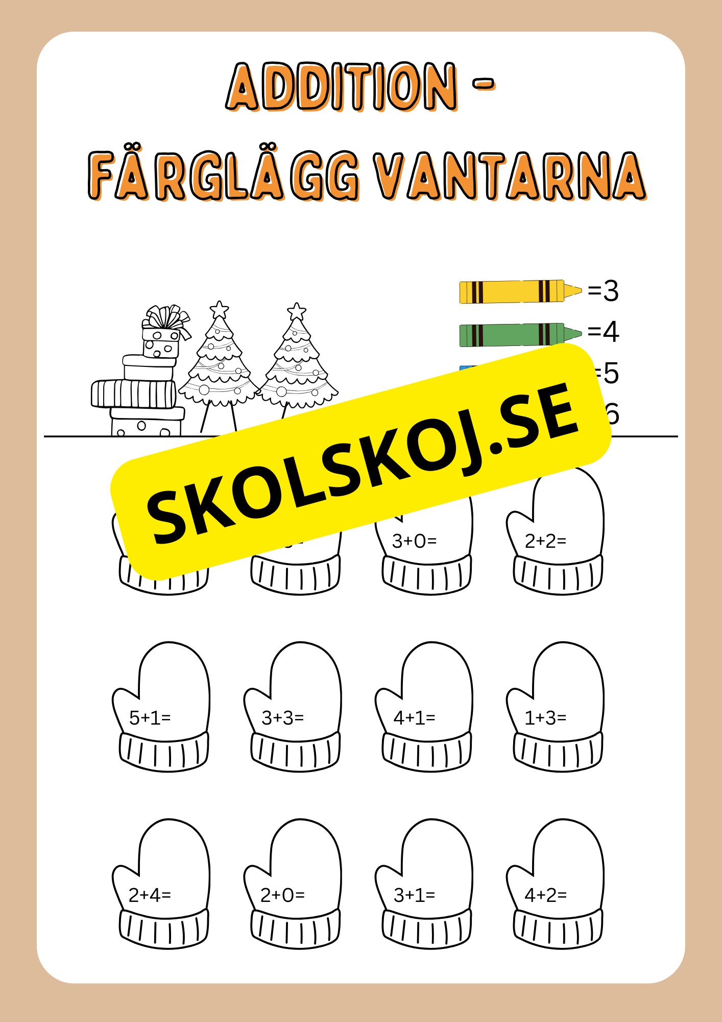 Enkel matematik - Blandade uppgifter - Häfte