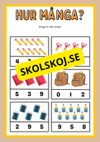 Enkel matematik - Blandade uppgifter - Häfte
