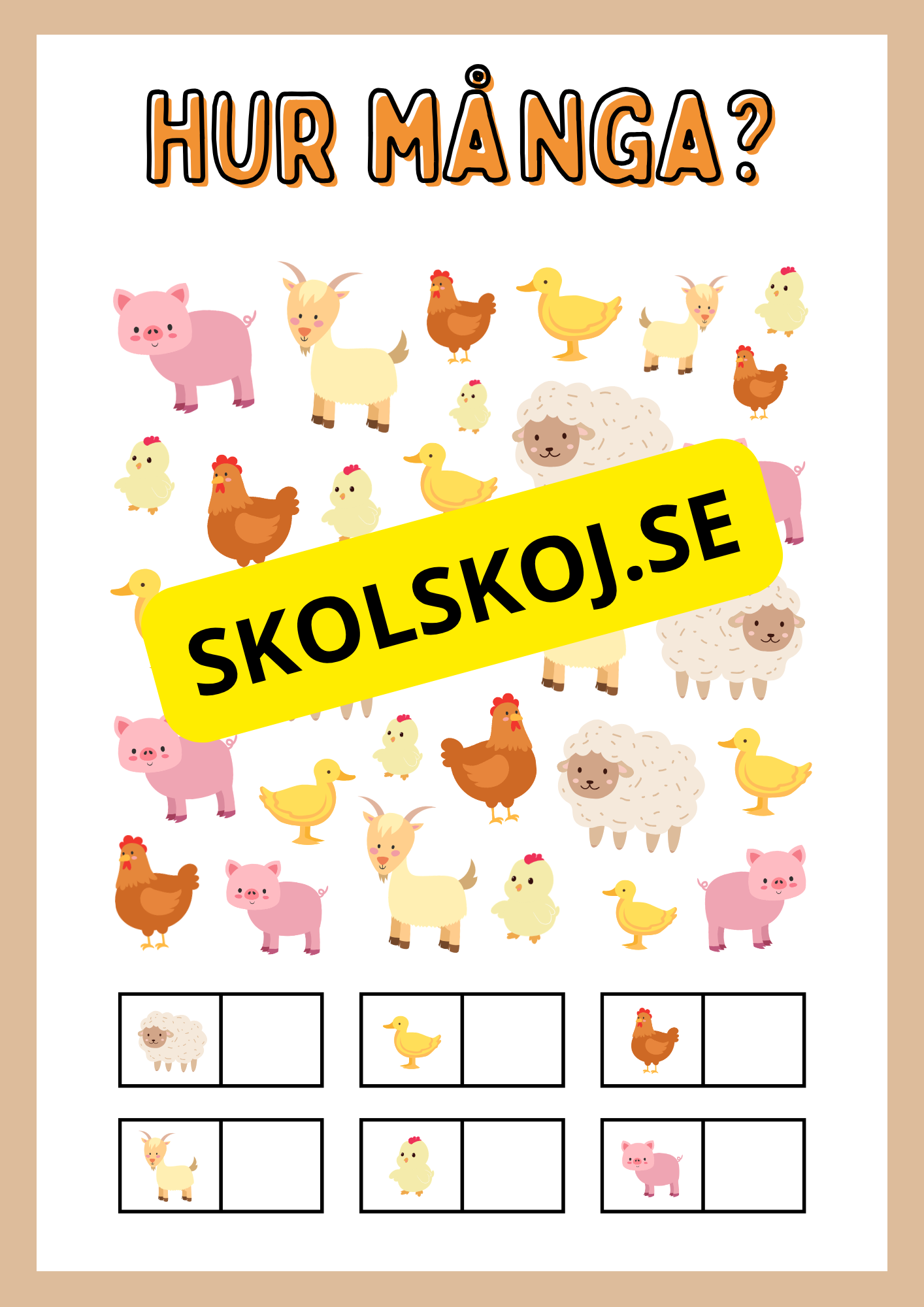 Enkel matematik - Blandade uppgifter - Häfte
