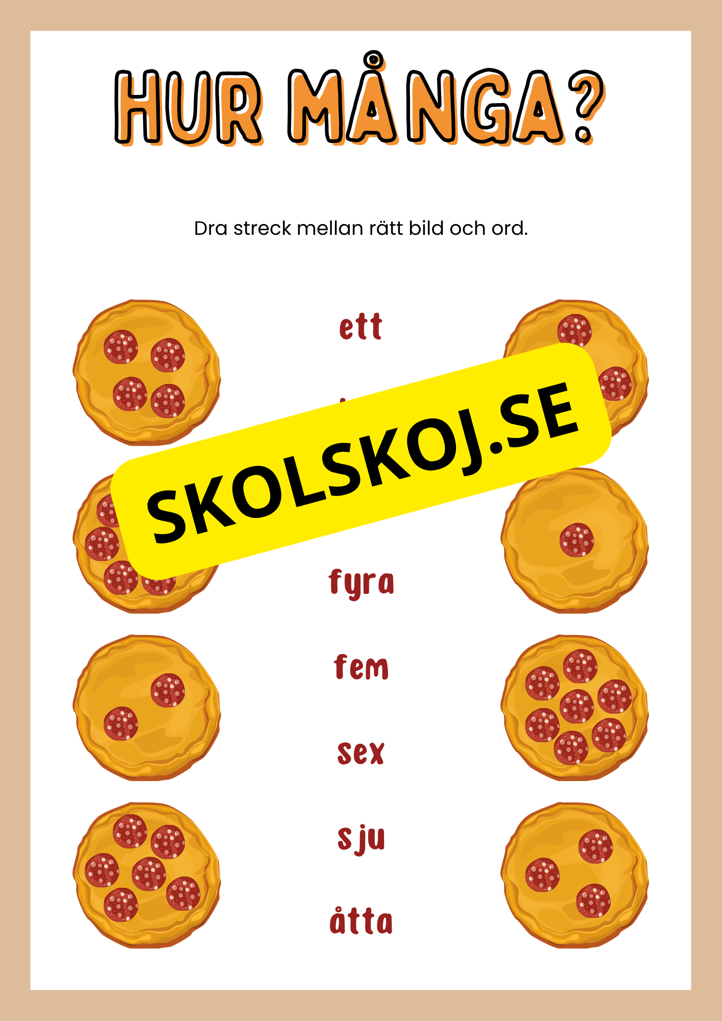 Enkel matematik - Blandade uppgifter - Häfte
