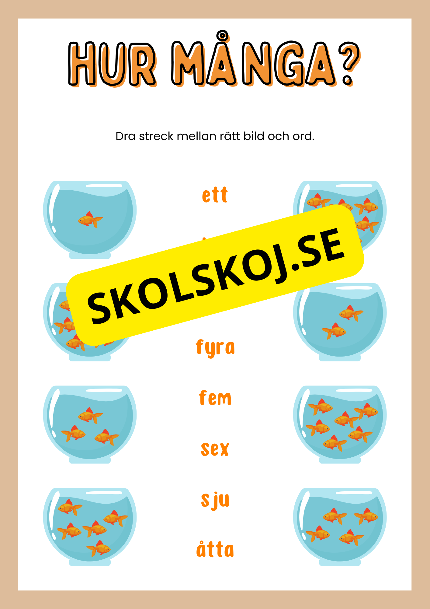 Enkel matematik - Blandade uppgifter - Häfte