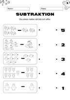 Enkel subtraktion 0 - 10