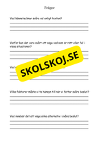 Etik och svåra val - Årskurs 4 - 6