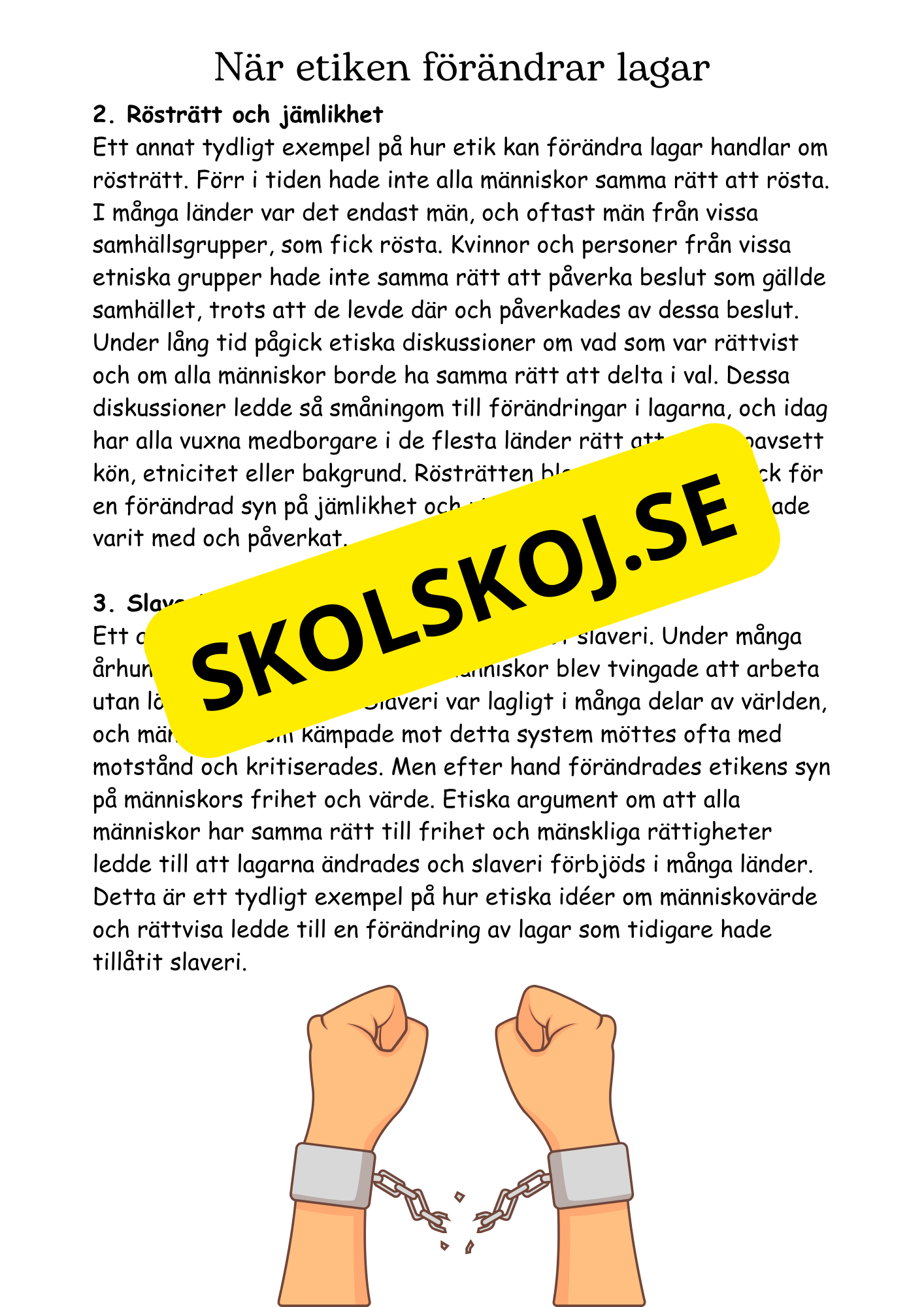 Etik och svåra val - Årskurs 4 - 6