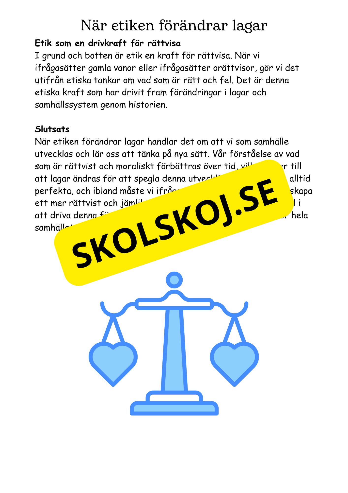 Etik och svåra val - Årskurs 4 - 6