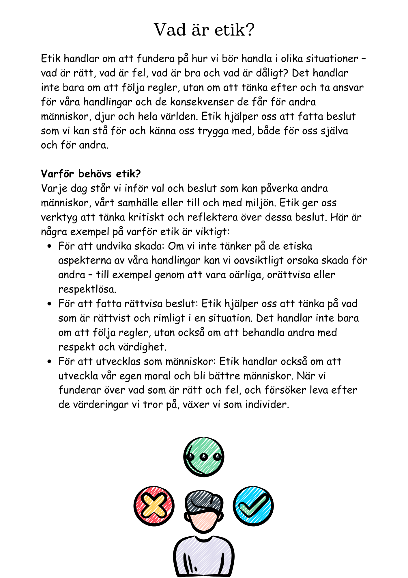 Etik och svåra val - Årskurs 4 - 6